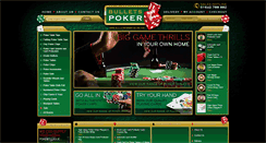 Desktop Screenshot of bulletspokertables.com
